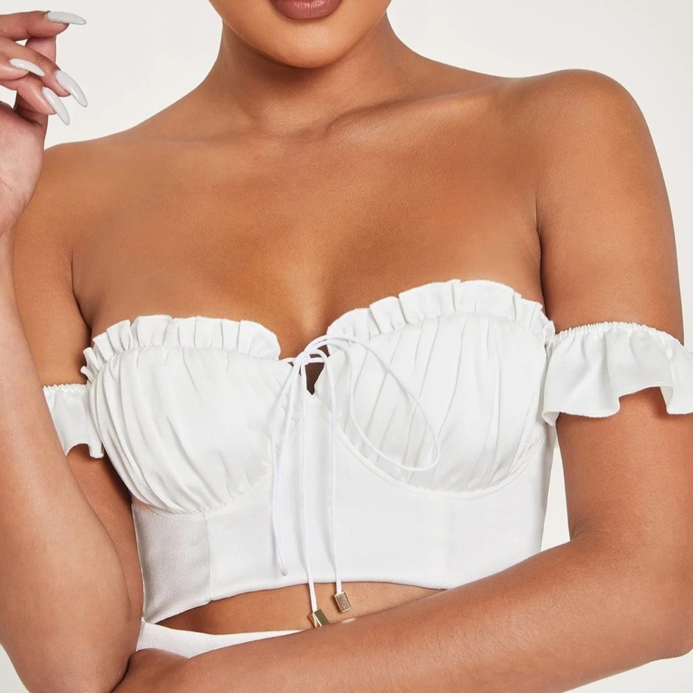 Meshki bustier crop top